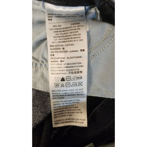 Signature Levi's strauss&co. modern capri denim jeans 16 - Picture 12 of 13